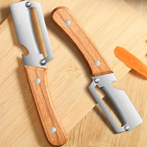 cosmisoft vegetable peeler on wooden surface